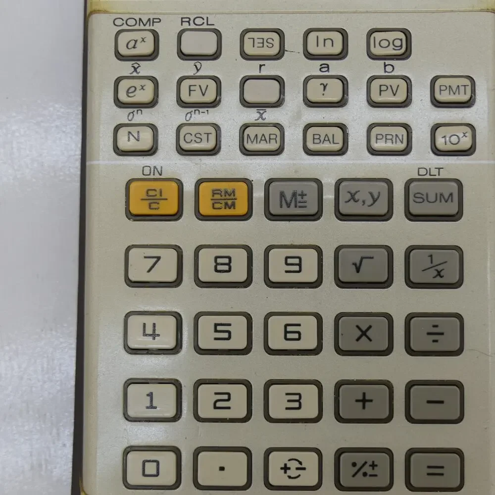 Vintage Canon Financial Manager Electronic Calculator w/ Case